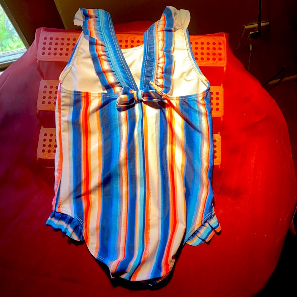 Andy & Evan 1pc swimsuit size 7 striped